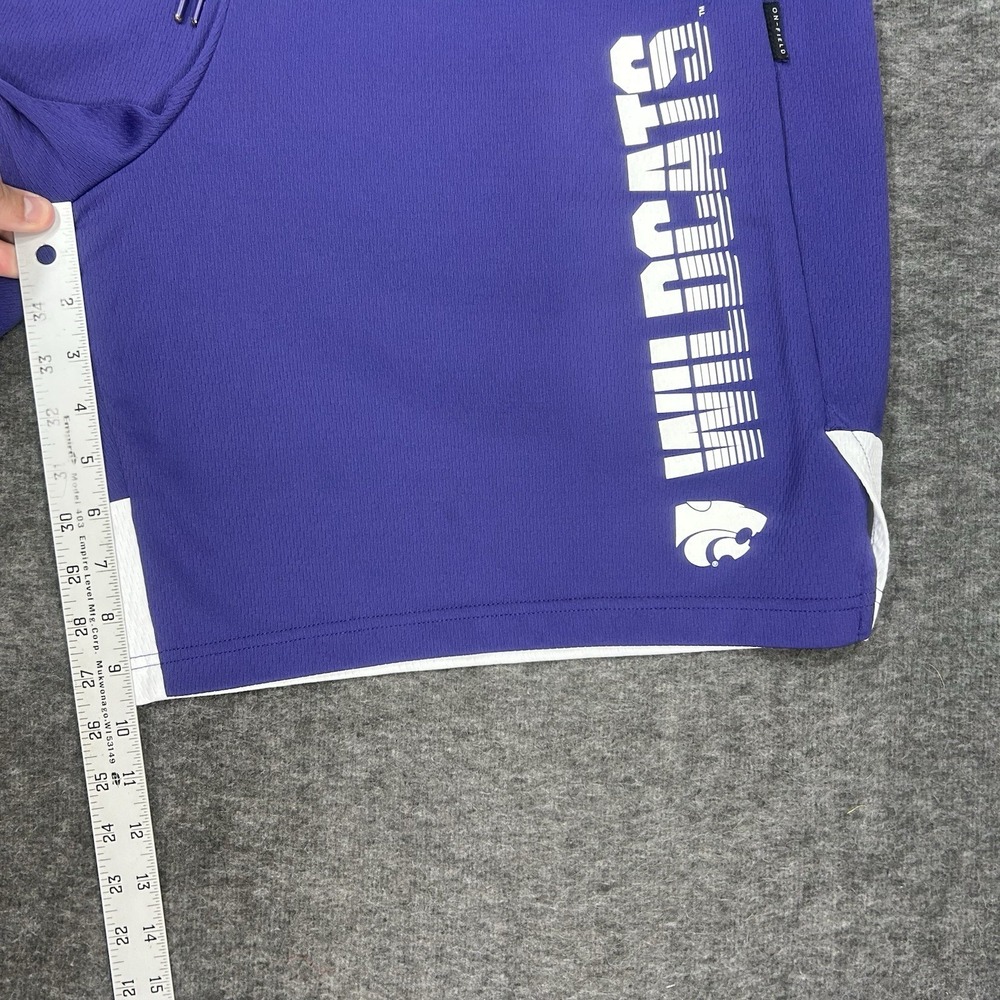 Nike kansas state wildcats Shorts Men's 2XL Purple On Field Dri-Fit Team issue - Picture 8 of 16